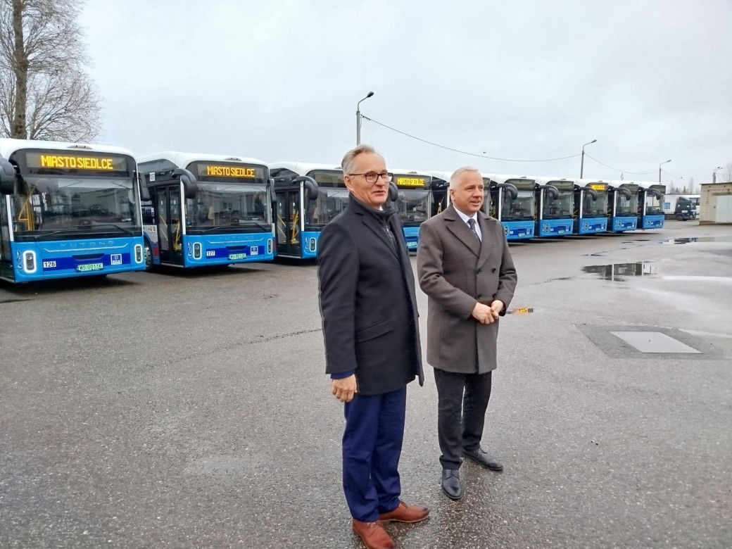 Nowe chińskie autobusy elektryczne marki Yutong w Siedlcach