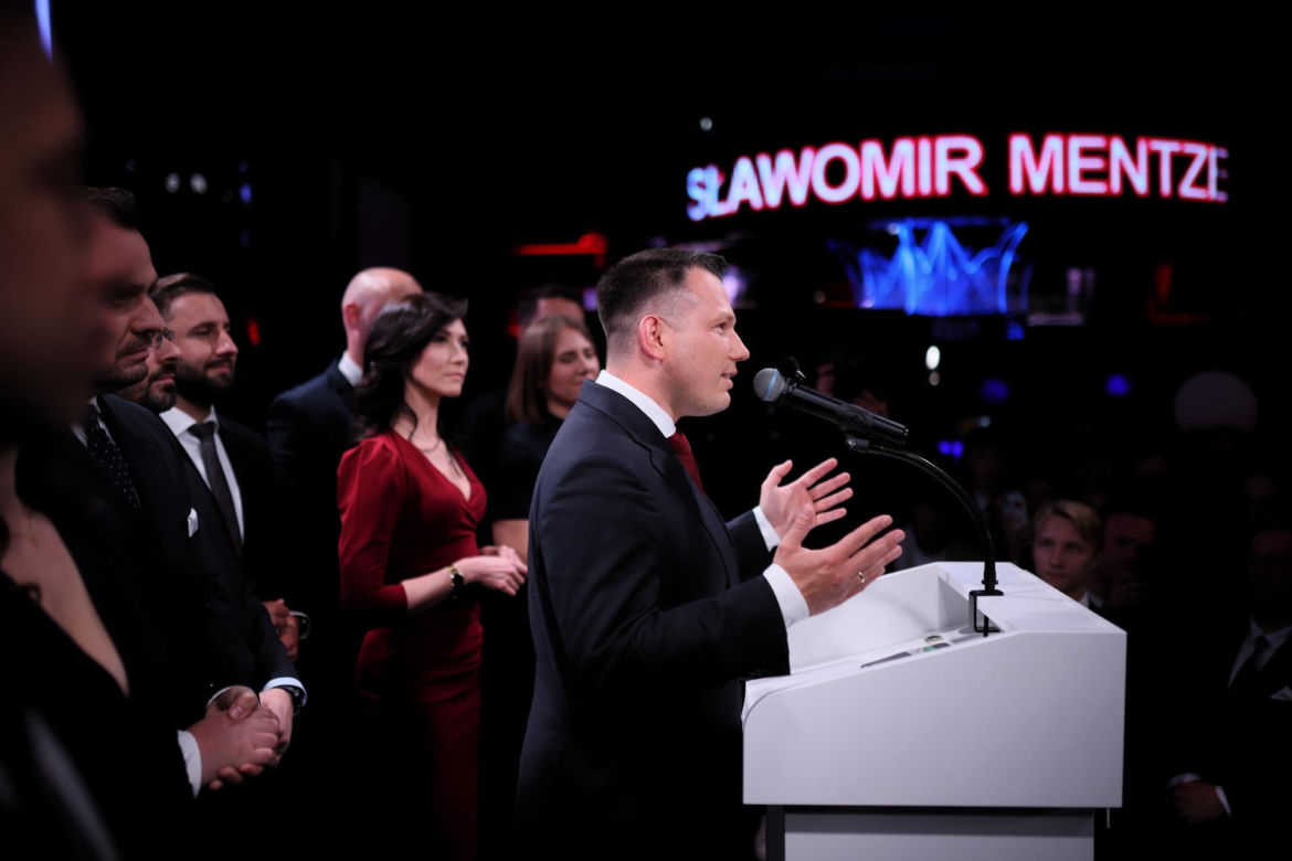 Wieczór wyborczy Sławomira Mentzena 