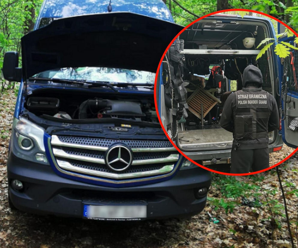 Skradziony z Niemiec Mercedes zatrzymany na granicy. Strażnicy zamarli, gdy zajrzeli do środka