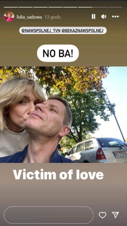 Na Wspólnej na planie: Iga (Lidia Sadowa), Robert Tadeusiak (Dariusz Wnuk)