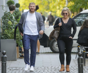 Jan Błachowicz z partnerką i synem