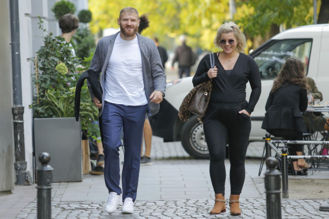 Jan Błachowicz z partnerką i synem