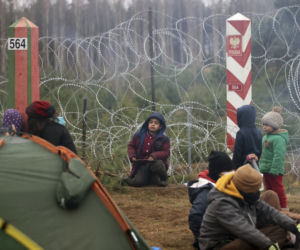 Migranci na granicy polsko-białoruskiej