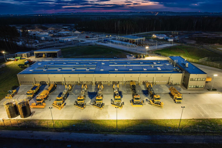Baza Działu Eksploatacji i Transportu na Katowice Airport