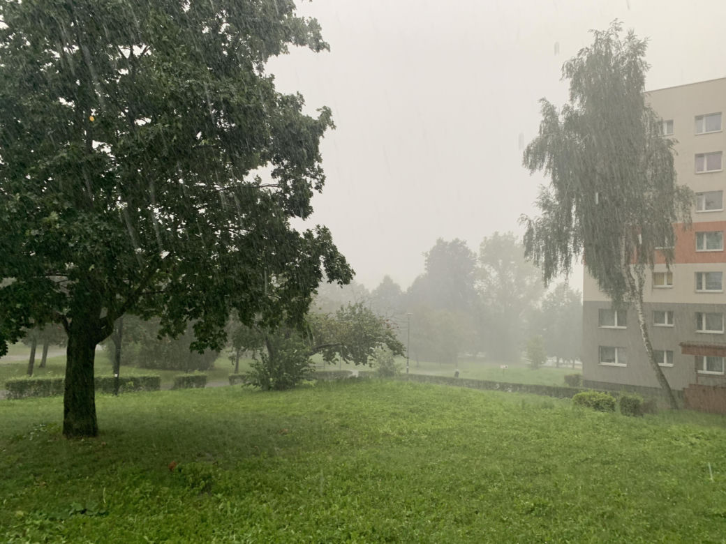 Ulewa nad Sosnowcem