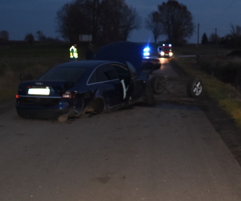 Pijany i bez uprawnień spowodował wypadek. Trzy osoby w szpitalu