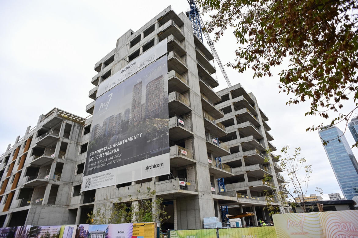 Trwa budowa luksusowych apartamentów w centrum stolicy