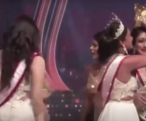 Miss Sri Lanki poturbowana na scenie. Złamała zasady konkursu