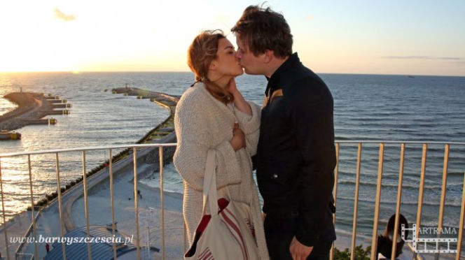 Barwy szczęścia. Klara (Olga Jankowska), Hubert (Marek Molak)
