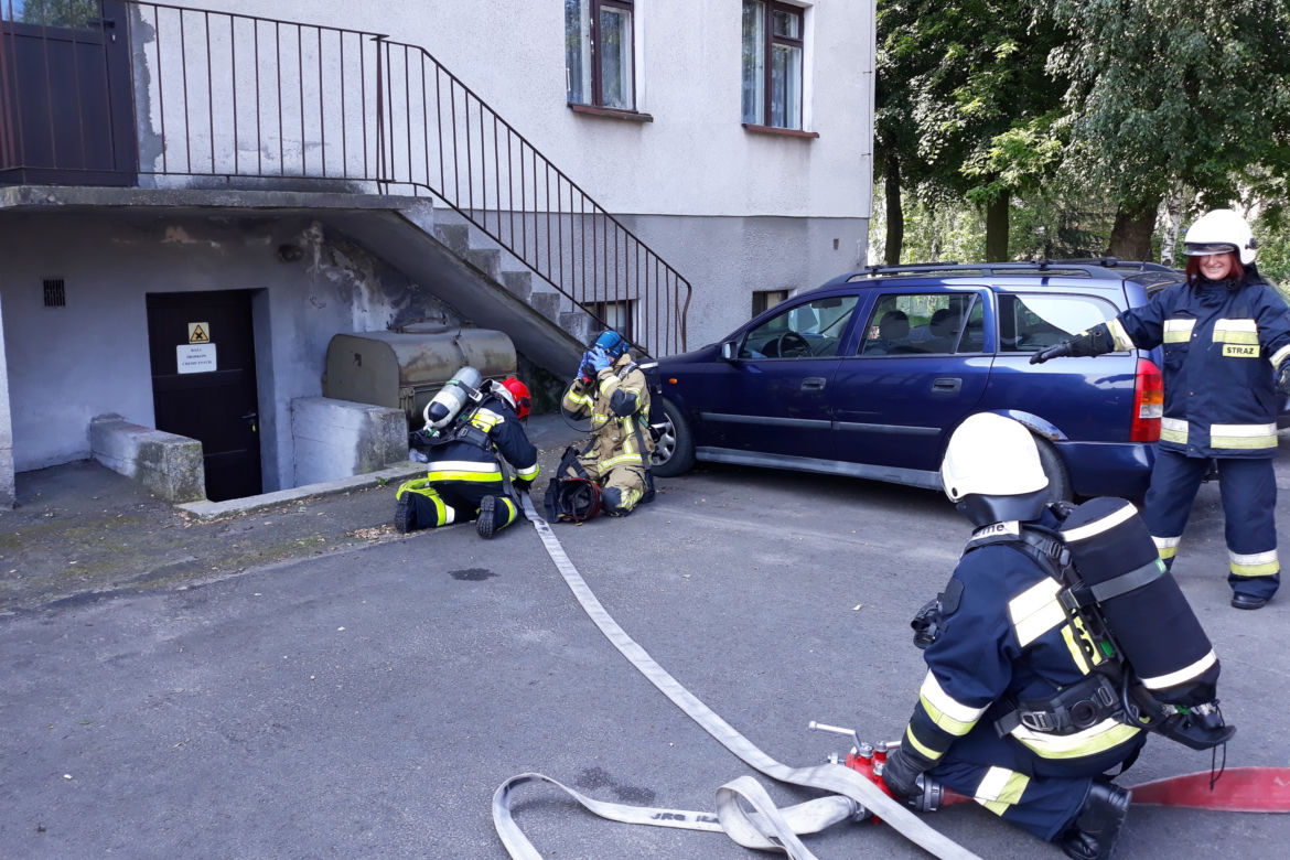 Szkolenie strażaków - ratowników Ochotniczych Straży Pożarnych w Iławie
