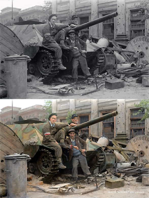 Powstanie Warszawskie 1944r. Koloryzacja fotografii powstańczej