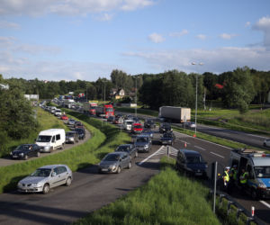 Makabryczny wypadek motocyklisty na zakopiance w Głogoczowie