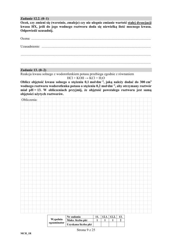 ARKUSZE CKE - Matura chemia - poziom podstawowy i rozszerzony 2019