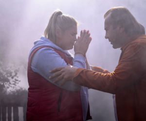 Barwy szczęścia odc. 2383. Aldona (Elżbieta Romanowska), Borys (Jakub Wieczorek)