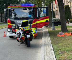 Pożar w alei Szucha