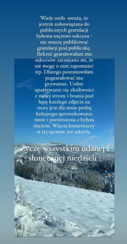 Justyna Żyła pogratulowała Piotrowi