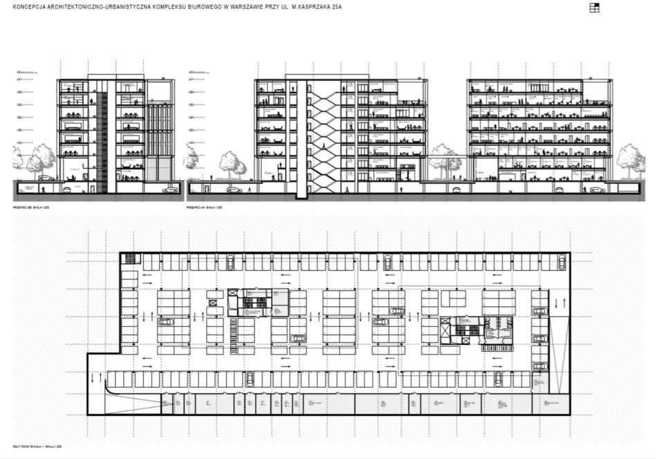 Konkurs SARP Kasprzaka: wyniki konkursu na projekt biurowców PGNiG przy ul. Kasprzaka 25A
