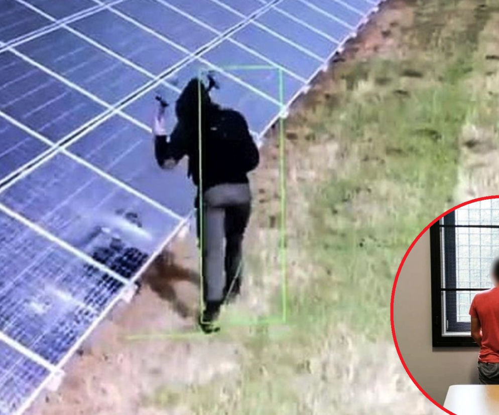 Konin Żagański: Technologiczna wojna 30-latka! Zaatakował panele słoneczne. O co mu chodziło?! [WIDEO, ZDJĘCIA]