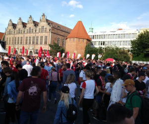 Gdańscy kibice dopingowali polskich piłkarzy [ZDJĘCIA]