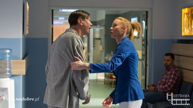 Na dobre i na złe odc. 587. Eugeniusz (Piotr Cyrwus), Wiktoria Consalida (Katarzyna Dąbrowska)