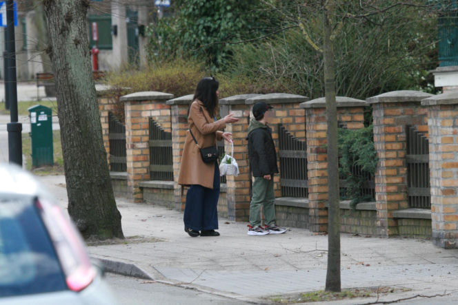 Marta Kaczyńska ze święconką