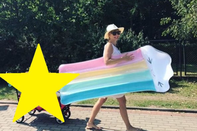 Małgorzata Socha z dziećmi
