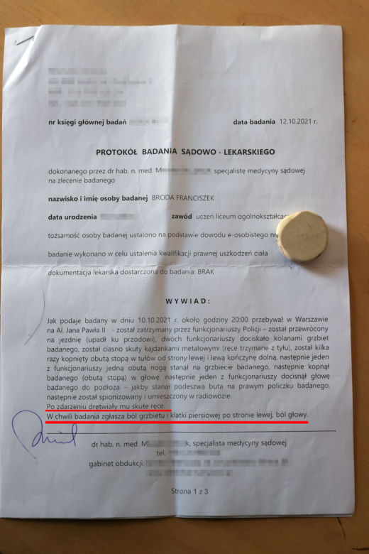 Franek Broda obdukcja