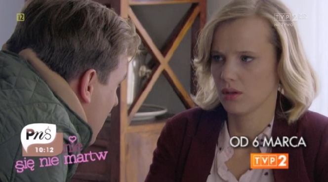 	O mnie się nie martw 2 sezon. Marcin Kaszuba (Stefan Pawłowski), Iga Małecka (Joanna Kulig)