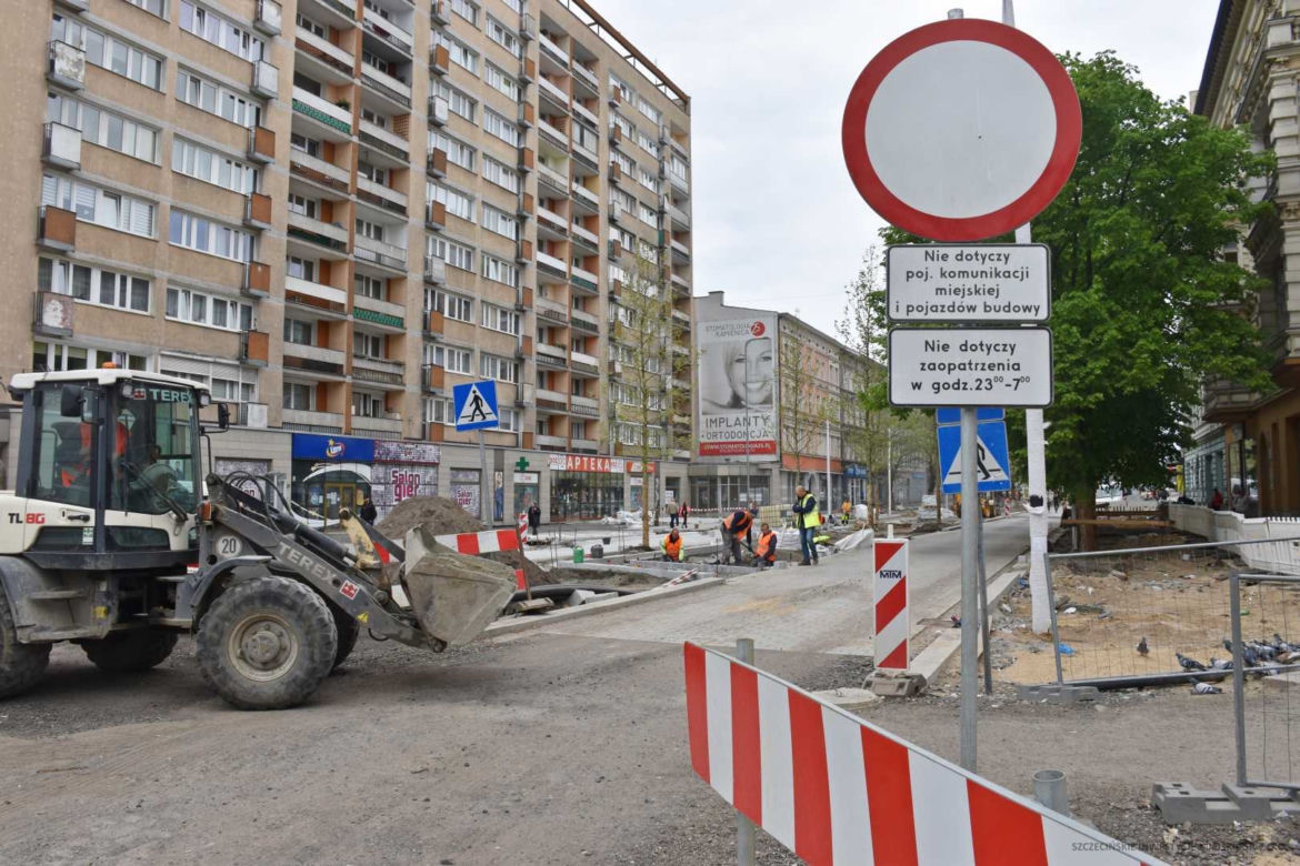 Przebudowa alei Wojska Polskiego - maj 2022