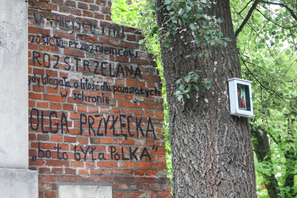 Tablica w Parku Kaskada