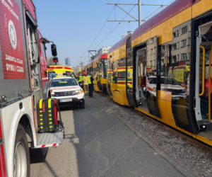 Zderzenie dwóch tramwajów na Ochocie. Są ranni