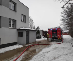 Pożar Domu Gościnnego w Dzięciołówce [10.01.2021]
