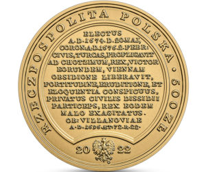 Nowa kolekcjonerska moneta: Skarby Stanisława Augusta – Jan III Sobieski