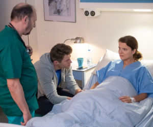 Na Wspólnej odc. 2838. Marta (Joanna Jabłczyńska), Olaf (Maciej Brzoska)