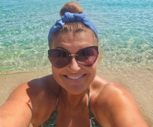 Katarzyna Skrzynecka na rodzinnych wakacjach