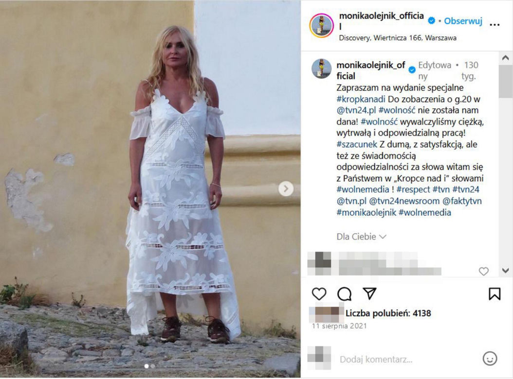 Monika Olejnik kusi dekoltem