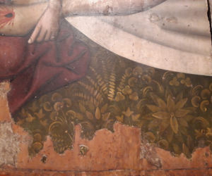 Fragment Opłakiwania z 1450 roku - obraz temperowy na desce