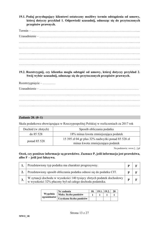 Matura z WOSu 2020. Zobacz ARKUSZ CKE