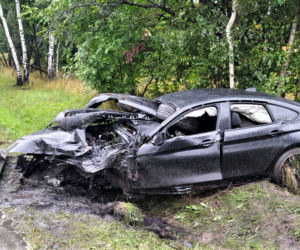 Mieszkaniec Mikołowa rozbił BMW serii 3 Gran Coupe