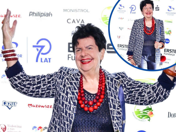 Joanna Senyszyn w siatkowanej bluzce na imprezie. Pokazała brzuch w odważnej stylizacji 