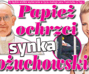 Papież ochrzci synka