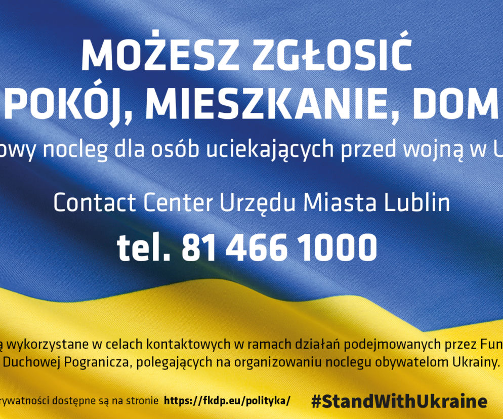 Chcesz udostępnić pokój, mieszkanie lub dom uchodźcom? Miasto udostępnia specjalny numer
