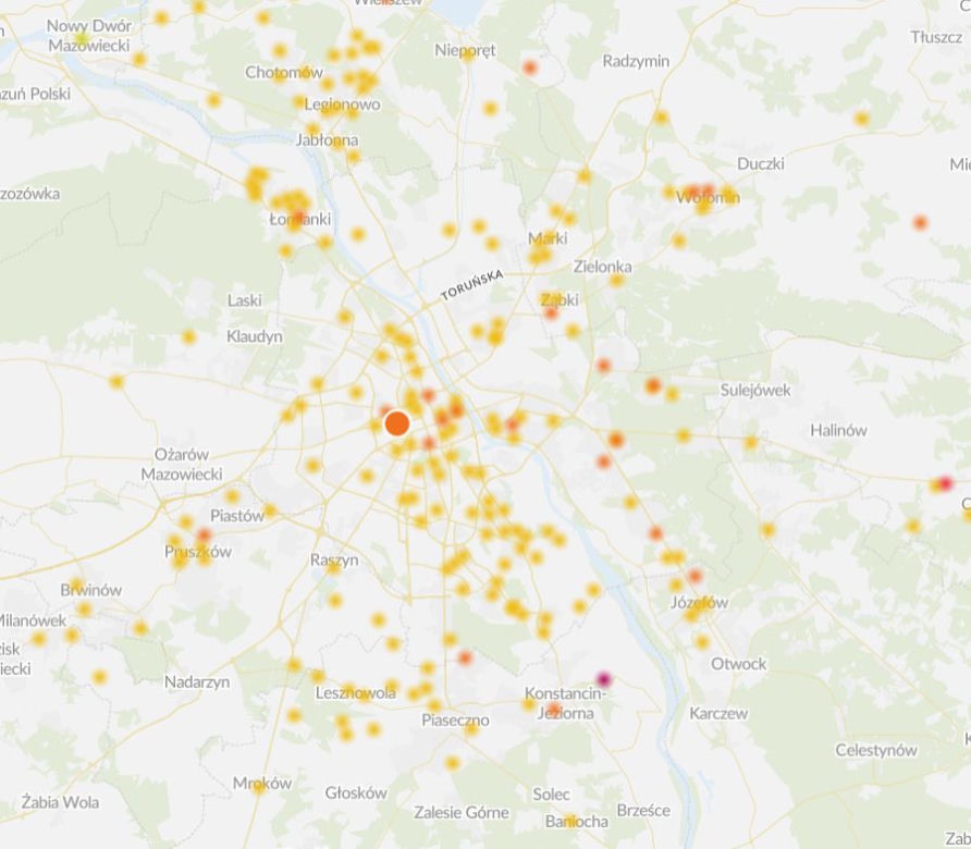 Smog w Warszawie. Jest coraz gorzej, powietrze można ciąć nożem 