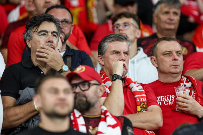 Widzew Łódź - Lech Poznań: Zdjęcia kibiców z meczu 6. kolejki PKO BP Ekstraklasy