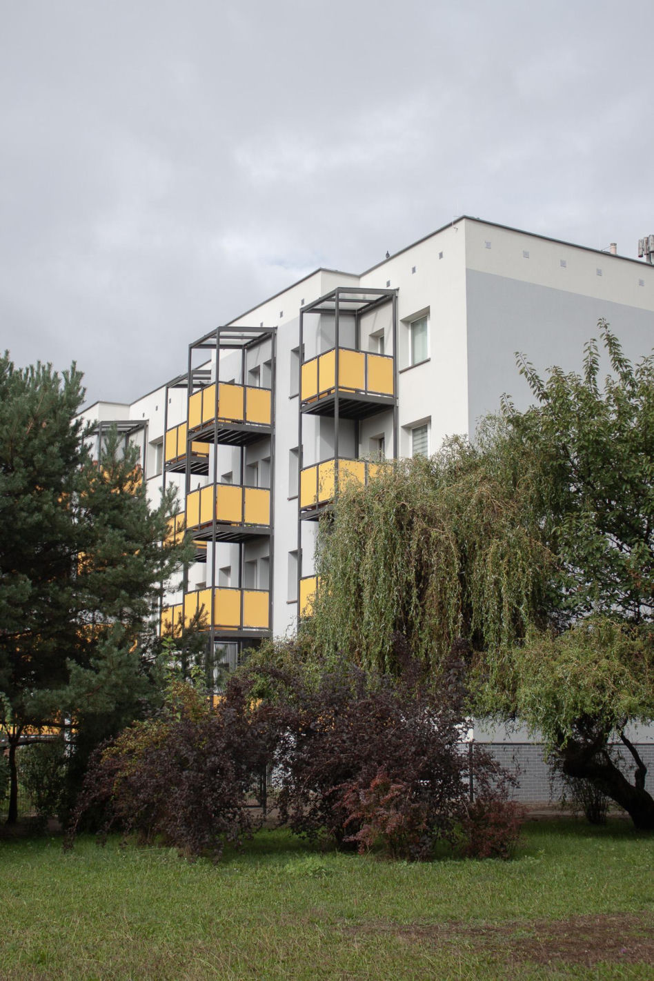 Blok przy Fredry 7 w Katowicach po termomodernizacji