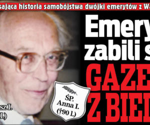 Emeryci zabili się gazem z biedy