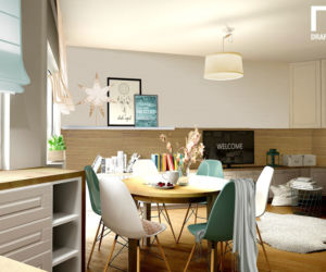 Salon z kuchnią