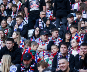 Zdjęcia kibiców i zawodników z derbów Górnego Śląska