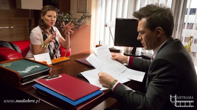 Na dobre i na złe odc. 568. Wanda (Liliana Głąbczyńska-Komorowska), Andrzej Falkowicz (Michał Żebrowski)
