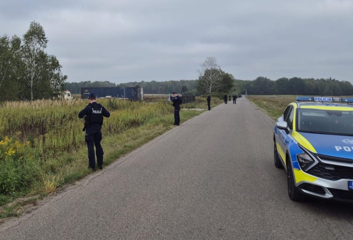 Działania KSP po zgłoszeniach dot. możliwego spadnięcia dronów